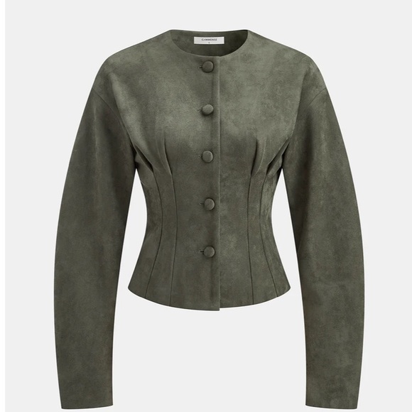 Commense Jackets & Blazers - Women's Olive Green Jacket